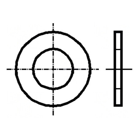 Şaibă rotundă M2,3 D6mm h0,5mm preşpan DIN 125A | Electronic-mag.ro | Componente Electronice