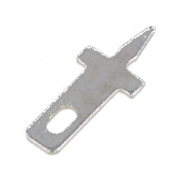 Terminal plat 2,8mm 0,5mm tată THT 12,5mm drept | Electronic-mag.ro | Componente Electronice