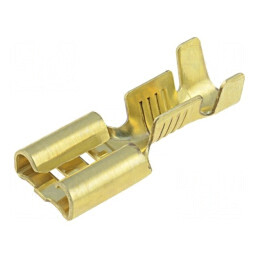 Terminal plat 6,3mm mamă crimpat pentru cablu 1-2,5mm² | Electronic-mag.ro | Componente Electronice