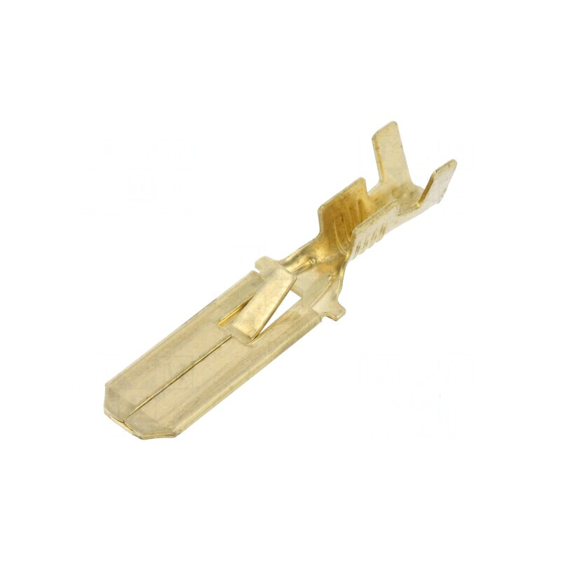 Terminal plat 6,3mm tată 0,75-2mm² crimpat pe cablu | Electronic-mag.ro | Componente Electronice