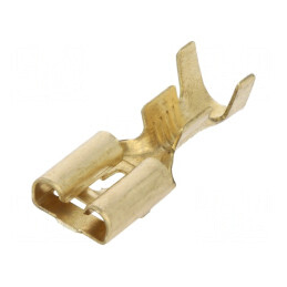 Terminal plat 6,3mm 0,8mm mamă pentru cablu 1÷2,5mm2 crimpat | Electronic-mag.ro | Componente Electronice