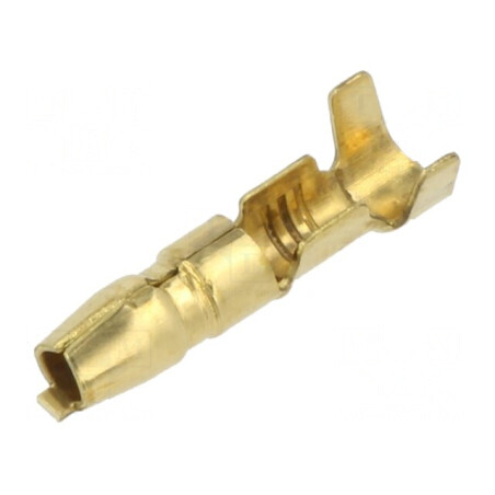 Terminal rotund tată Ø 4mm 0,75-2mm² crimpat pe cablu | Electronic-mag.ro | Componente Electronice
