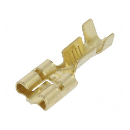 Terminal plat 6,3mm mamă 0,8mm 1-2,5mm2 crimpat pe cablu | Electronic-mag.ro | Componente Electronice