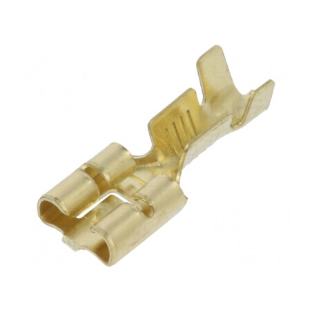 Terminal plat 6,3mm mamă 0,8mm 1-2,5mm2 crimpat pe cablu | Electronic-mag.ro | Componente Electronice