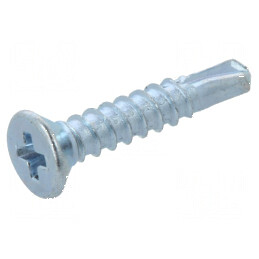 Şurub metal 3,5x16 îngropat Phillips PH2 oţel călit | Electronic-mag.ro | Componente Electronice