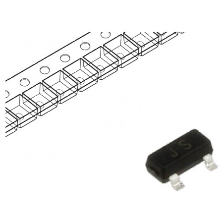 Diodă SMD 200V 0,2A 50ns SOT23 Ufmax 1,25V 0,225W | Electronic-mag.ro | Componente Electronice
