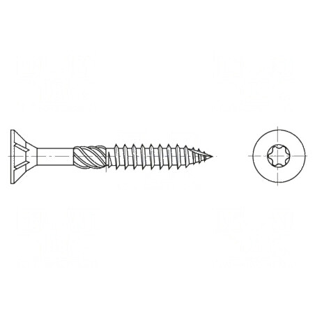 Şurub lemn 4,5x40 Torx TX20 oţel zincat | Electronic-mag.ro | Componente Electronice