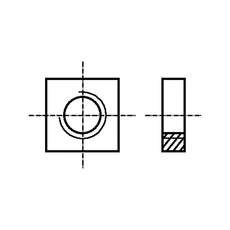 Piuliță pătrată M4 oțel inoxidabil A2 DIN 562 | Electronic-mag.ro | Componente Electronice Piuliță pătrată M4 oțel inoxidabil A2 DIN 562 | Electronic-mag.ro | Componente Electronice