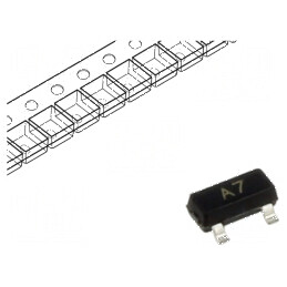 Diodă SMD 70V 0,2A 6ns SOT23 | Electronic-mag.ro | Componente Electronice