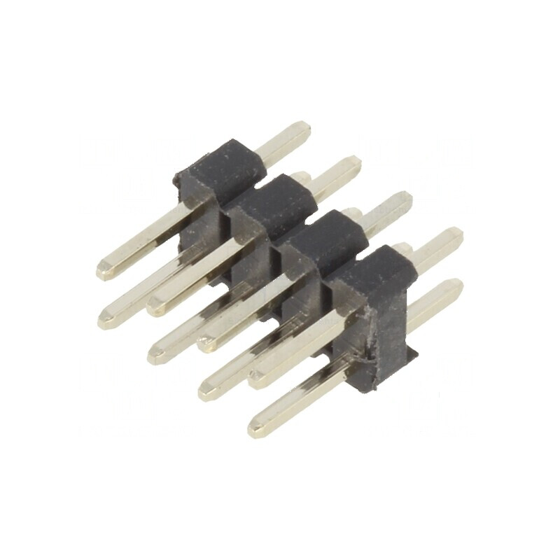 Conector şir pini tată 8 pini 2,54mm THT | Electronic-mag.ro | Componente Electronice