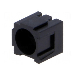 Carcasă diodă LED 5mm neagră poliamidă unghiulară pentru 1 diodă | Electronic-mag.ro | Componente Electronice