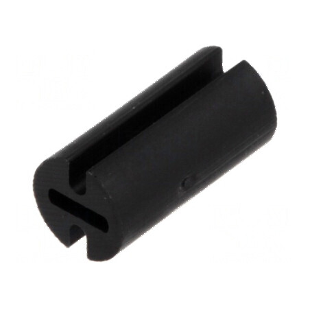 Bucșă de distanțare LED 4,5mm neagră pentru LED 3mm, lungime 9mm | Electronic-mag.ro | Componente Electronice