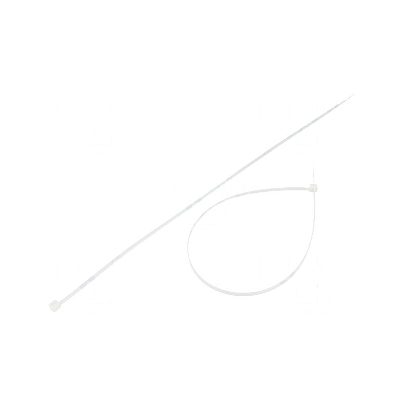 Colier de strângere poliamidă 370mm 3,6mm 177N naturală | Electronic-mag.ro | Componente Electronice