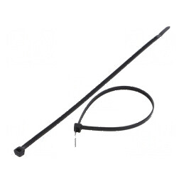 Colier de strângere poliamidă 250mm 4,8mm 333N negru | Electronic-mag.ro | Componente Electronice