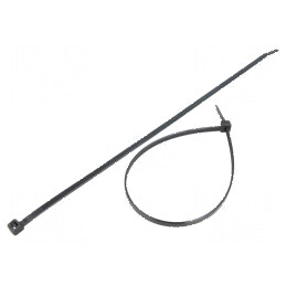 Colier de strângere poliamidă 280mm 4,8mm 222N negru | Electronic-mag.ro | Componente Electronice