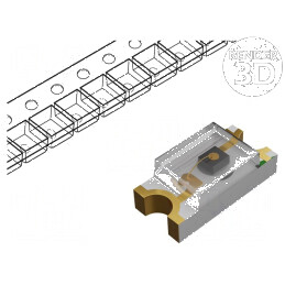 LED SMD 0402 galben 90-115mcd 1x0,5x0,45mm 130° | Electronic-mag.ro | Componente Electronice