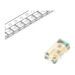 LED SMD 0402 Verde 285-550nm 650mcd 1x0.5x0.45mm 130° | Electronic-mag.ro | Componente Electronice