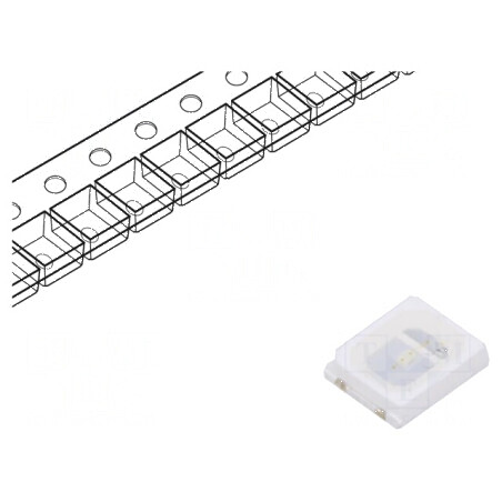 LED SMD 2835 Albastru 1850-2650mcd 3,5x2,8x1,9mm | Electronic-mag.ro | Componente Electronice