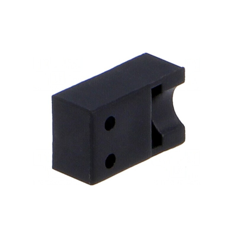 Carcasă LED 3mm poliamidă unghi neagră UL94V-2 | Electronic-mag.ro | Componente Electronice