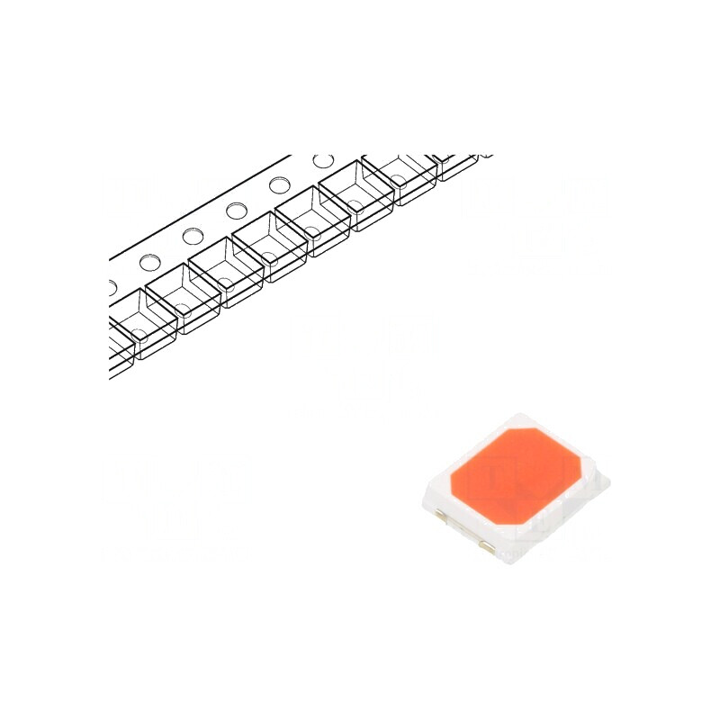 LED SMD 2835 roșie 10-20lm 3,5x2,8x0,8mm 120° 150mA 500mW | Electronic-mag.ro | Componente Electronice