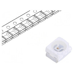 LED SMD 3528 Galben PLCC2 1,8lm 500-980mcd 3,5x2,8x1,9mm | Electronic-mag.ro | Componente Electronice