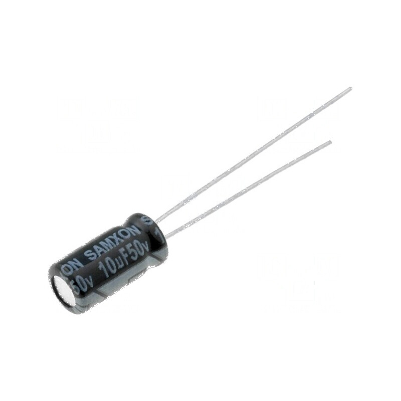 Condensator electrolitic THT 10uF 50VDC Ø5x11mm 2mm Raster | Electronic-mag.ro | Componente Electronice Condensator electrolitic THT 10uF 50VDC Ø5x11mm 2mm Raster | Electronic-mag.ro | Componente Electronice