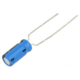 Condensator electrolitic THT 10uF 63VDC 2mm ±20% | Electronic-mag.ro | Componente Electronice