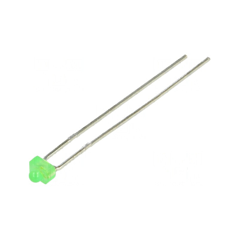 LED verde 1,8mm 2,2-2,6mcd 55° convex | Electronic-mag.ro | Componente Electronice