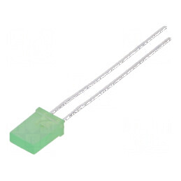 LED dreptunghiular 5x2mm verde 10-15mcd 146° 20mA | Electronic-mag.ro | Componente Electronice