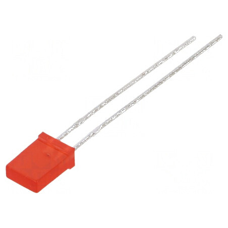 LED dreptunghiular 5x2mm roșie 25-32mcd 146° 20mA | Electronic-mag.ro | Componente Electronice