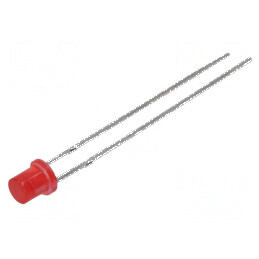 LED 3mm roșie 6-13mcd 130° plat, Nr. term: 2 | Electronic-mag.ro | Componente Electronice