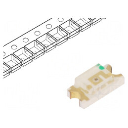 LED SMD 1206 galben-verde 20÷40mcd 120° 20mA 3,2x1,6x1,1mm | Electronic-mag.ro | Componente Electronice