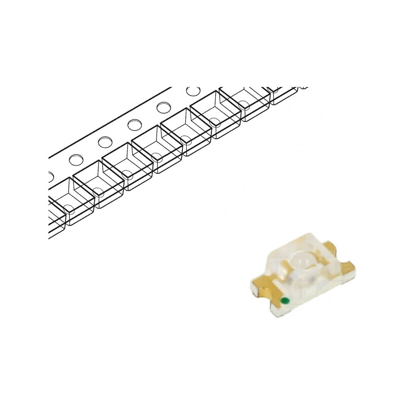 LED SMD 2012 Verde 270mcd 525nm 20mA 120° | Electronic-mag.ro | Componente Electronice