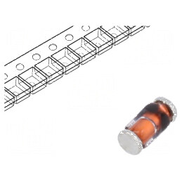 Diodă Schottky SMD 50V 0,6A QuadroMELF SOD80 4ns | Electronic-mag.ro | Componente Electronice