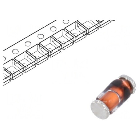 Diodă Schottky SMD 50V 0,6A QuadroMELF SOD80 4ns | Electronic-mag.ro | Componente Electronice