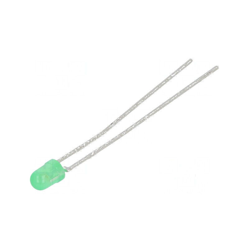 LED 3mm Verde 0,4-1,1mcd 60° Convex | Electronic-mag.ro | Componente Electronice