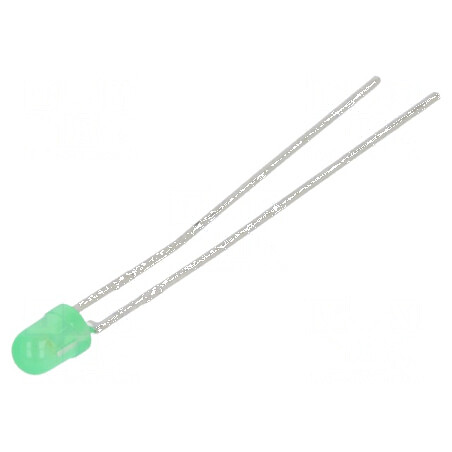 LED 3mm Verde 0,4-1,1mcd 60° Convex | Electronic-mag.ro | Componente Electronice