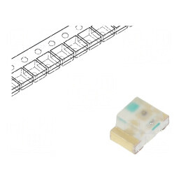 LED SMD 0805 roșie 11,2-180mcd 2x1,25x1,1mm 130° 1,6-2,4V | Electronic-mag.ro | Componente Electronice