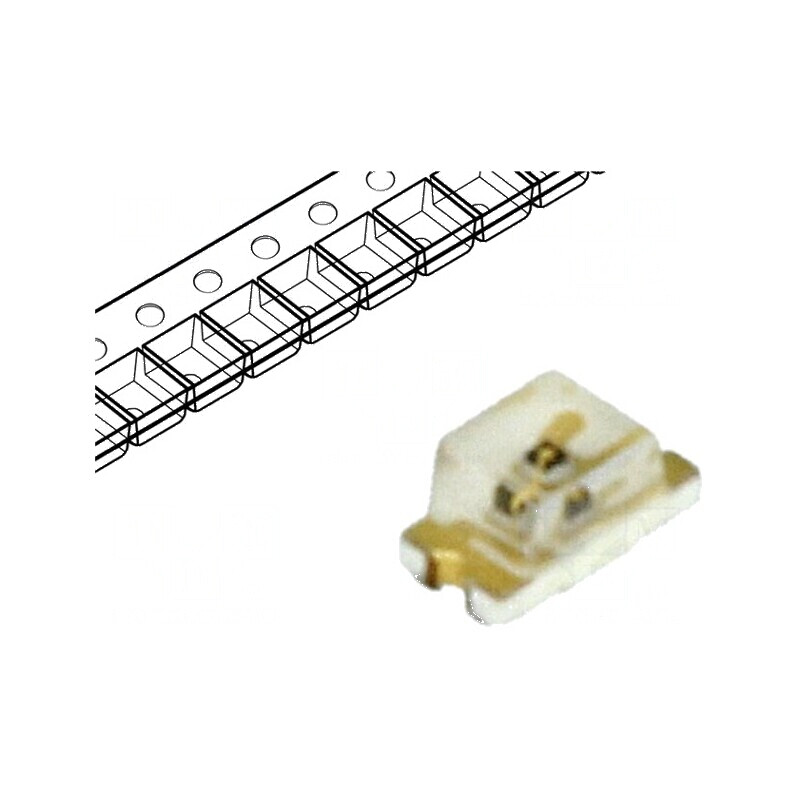 LED SMD 0603 galben 1,6x0,8mm 28-180mcd 130° 1,8-2,4V | Electronic-mag.ro | Componente Electronice