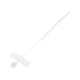 Colier de strângere poliamidă 100mm x 2,5mm cu etichetă | Electronic-mag.ro | Componente Electronice