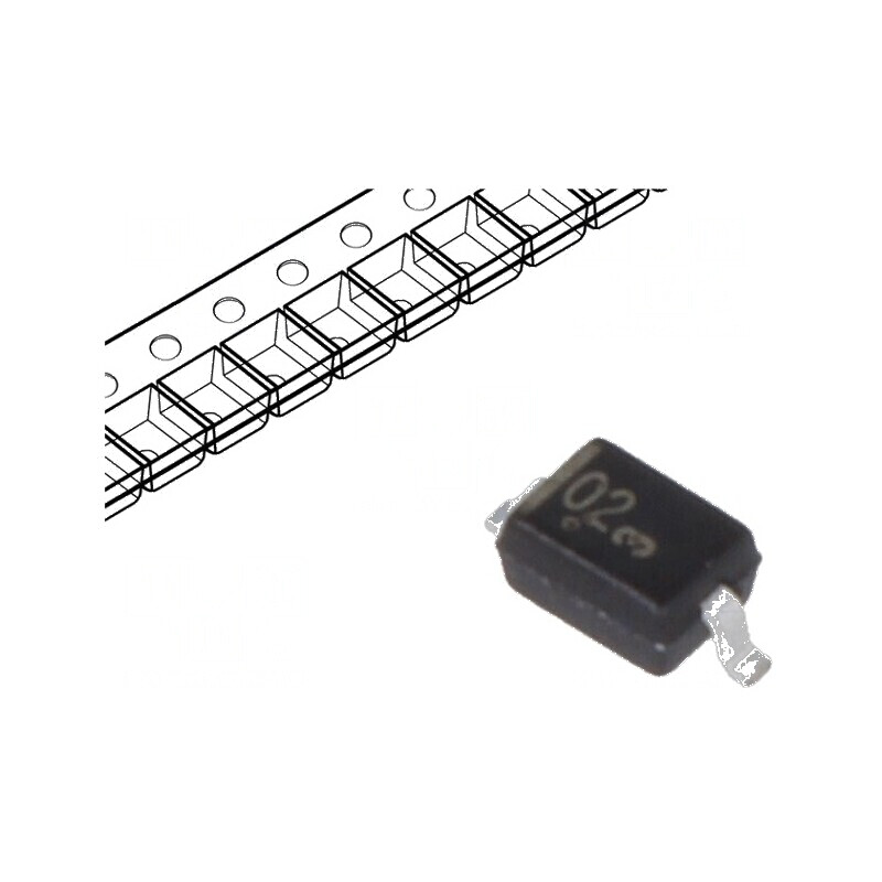 Diodă Zener 0,3W 3V SMD SOD323 | Electronic-mag.ro | Componente Electronice