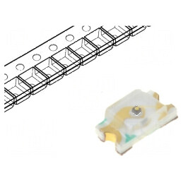 LED SMD 0603 Verde 5÷15mcd 1,6x0,8x0,6mm 120° 5mA 68mW | Electronic-mag.ro | Componente Electronice
