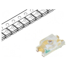 LED SMD 0603 Roșie 15-50mcd 1,6x0,8x0,6mm 120° 5mA 48mW | Electronic-mag.ro | Componente Electronice