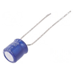 Condensator electrolitic THT 22uF 50V Ø6,3x7mm Raster 5mm | Electronic-mag.ro | Componente Electronice