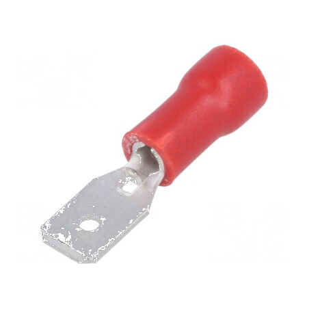 Terminal plat 4,8mm 0,5mm tată pentru cablu 0,5÷1mm2 crimpat | Electronic-mag.ro | Componente Electronice
