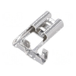 Terminal plat 6,3mm mamă 0,5÷1mm2 crimpat pe cablu | Electronic-mag.ro | Componente Electronice