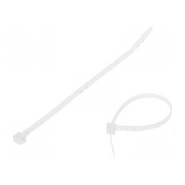 Colier de strângere poliamidă 160mm 4,8mm 215N naturală | Electronic-mag.ro | Componente Electronice