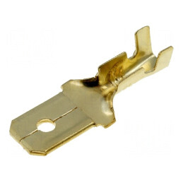 Terminal plat 6,3mm 1÷2,5mm² aurit tată pe cablu crimpate | Electronic-mag.ro | Componente Electronice
