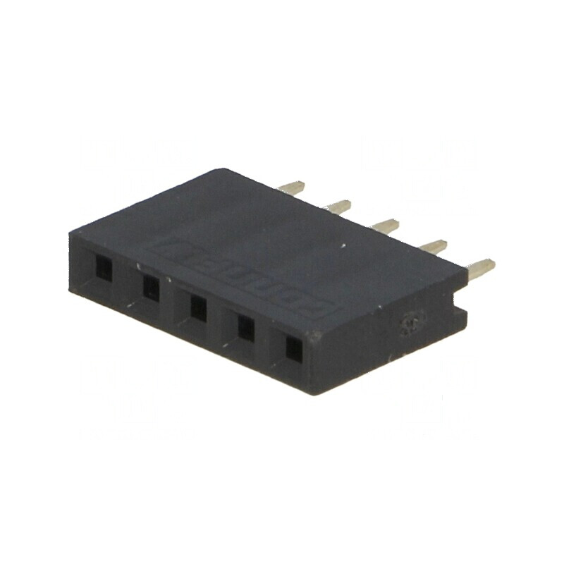 Conector şiruri pini soclu mamă 5 PIN 2,54mm THT 1x5 | Electronic-mag.ro | Componente Electronice