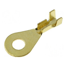 Terminal inelar M4 1-2,5mm2 neizolat crimpat pe cablu | Electronic-mag.ro | Componente Electronice
